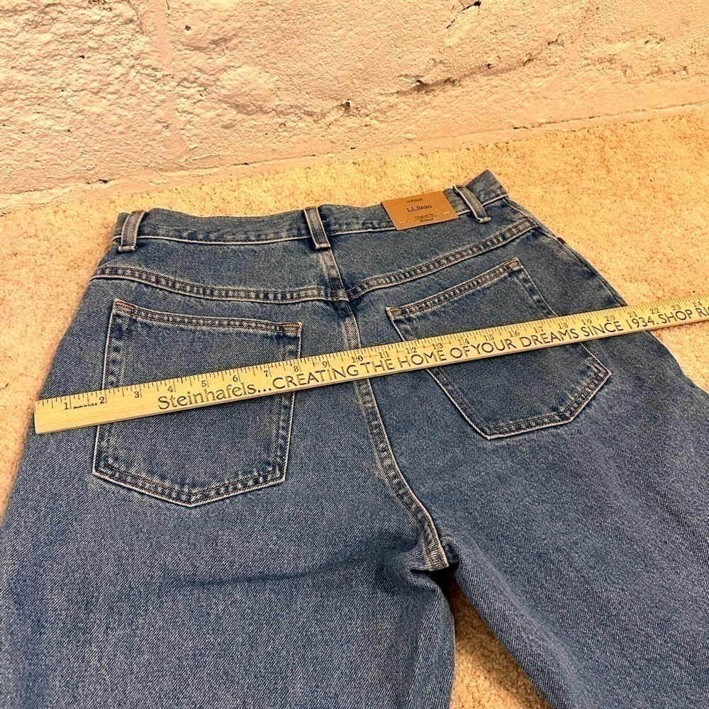 NEW L.L. Bean Original Fit Relaxed Fit Blue Jeans Women’s Size 14 - Picture 10 of 12
